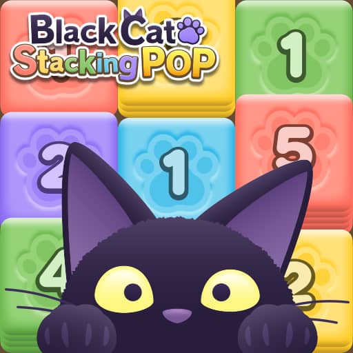 Black Cat Stacking POP - Free Online Game