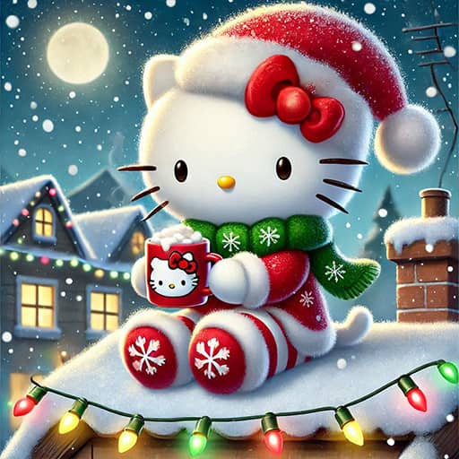 Hello Kitty Christmas Puzzle: Festive Holiday - Free Online Game