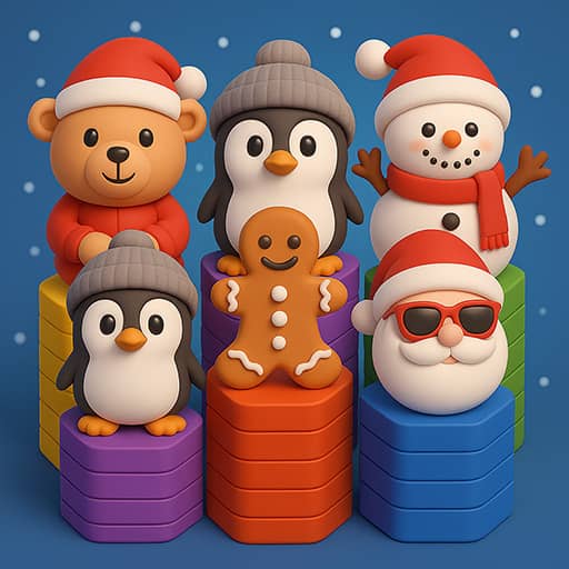 Hexa Stack Christmas - Free Online Game