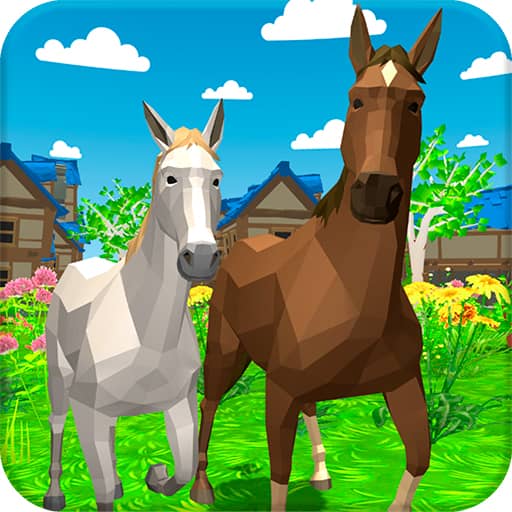 Horse Family Animal Simulator 3D - Free Online Game