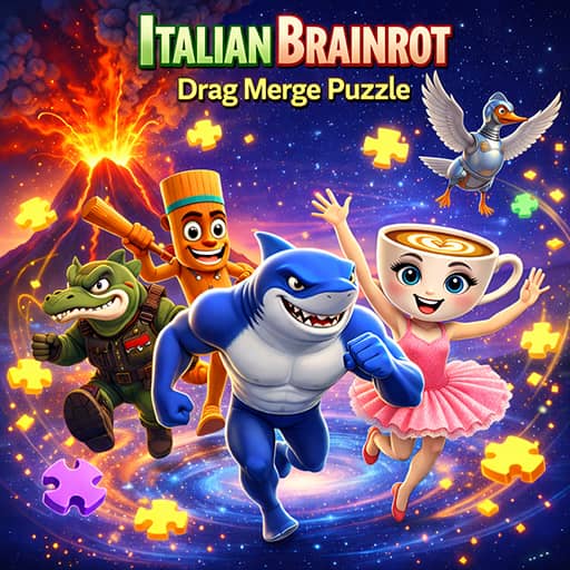 Italian Brainrot Drag Merge Puzzle - Free Online Game