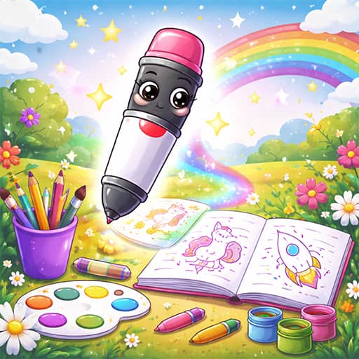 Magic Coloring Book for Little Artists - Free Online Game