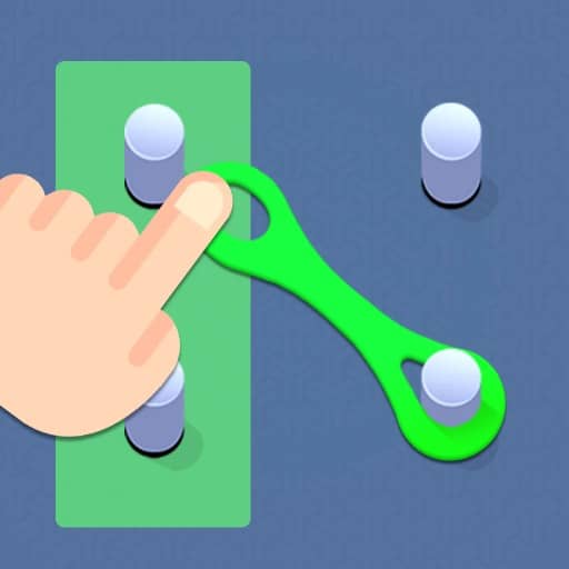 Move the rubber bands: Logic puzzle - Free Online Game
