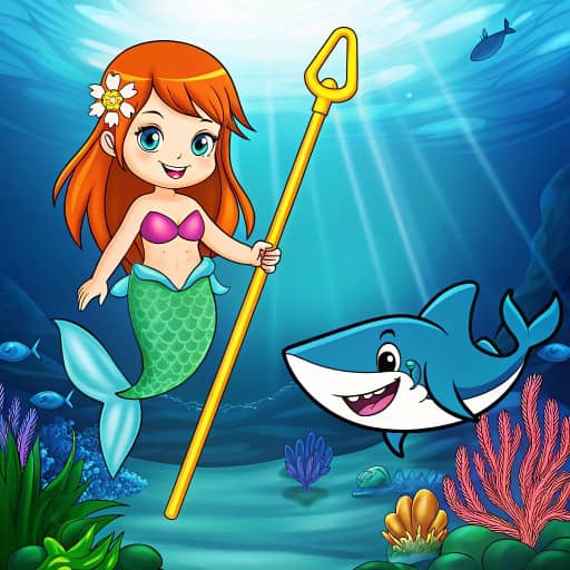 Princess vs Shark - Free Online Game