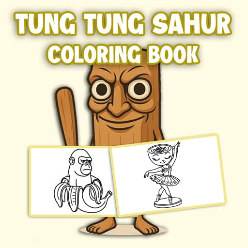 Tung Tung Sahur Coloring Book - Free Online Game