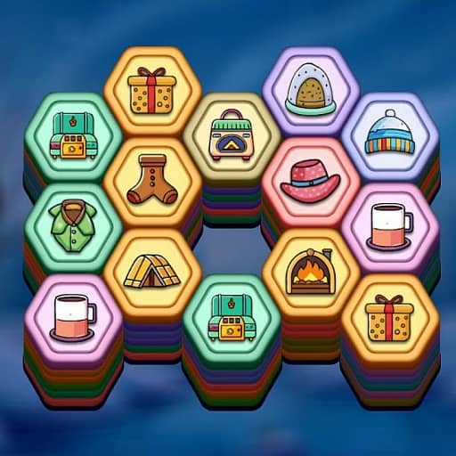 Winter Hexa Stack - Free Online Game