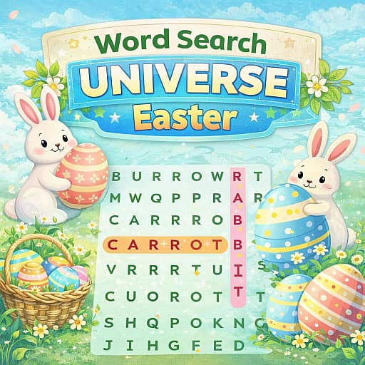 Word Search Universe Easter - Free Online Game